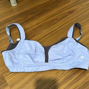 LuluLemon Periwinkle Blue and Navy Tata Tamer 36DD